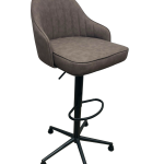 PRODO ADJUSTABLE COSHION BAR STOOL- BROWN